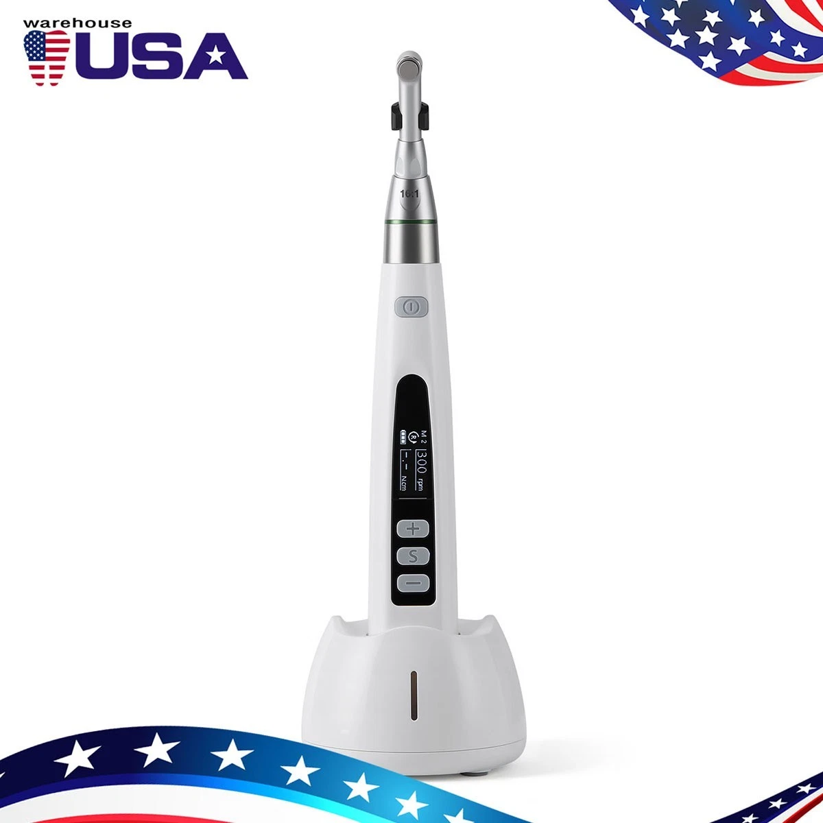 AZDENT RECIPROCATING LED DENTAL ENDO MOTOR CORDLESS 16:1 ROOT CANAL MICROMOTOR