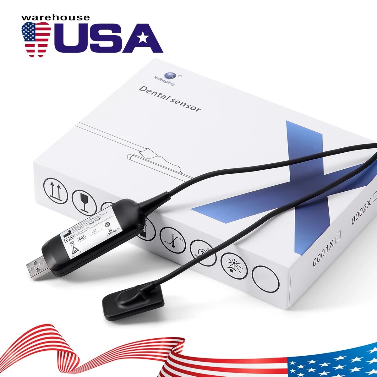 AZDENT DENTAL SENSOR DIGITAL SENSOR IMAGE SYSTEM INTRAORAL SENSOR SIZE 2 DR550