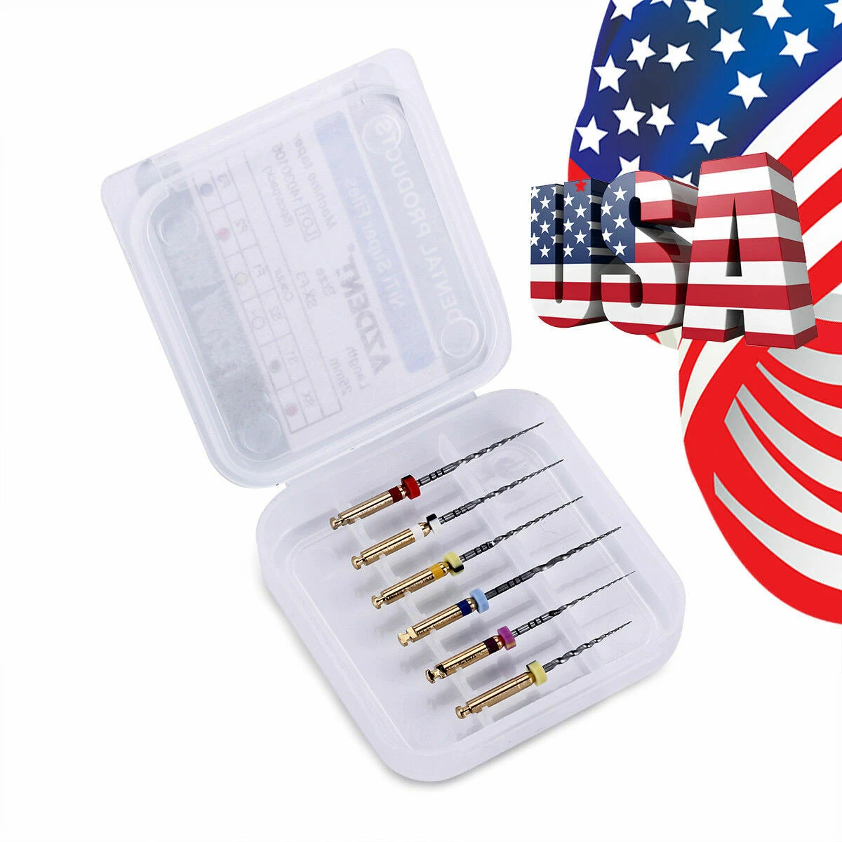 AZDENT DENTAL ENDO SUPER ROTARY NITI FILES ROOT CANAL ENGINE USE SX-F3 25MM