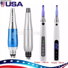 AZDENT DENTAL CORDLESS HYGIENE PROPHY POLISHING HANDPIECE AIR MOTOR 360° SWIVEL