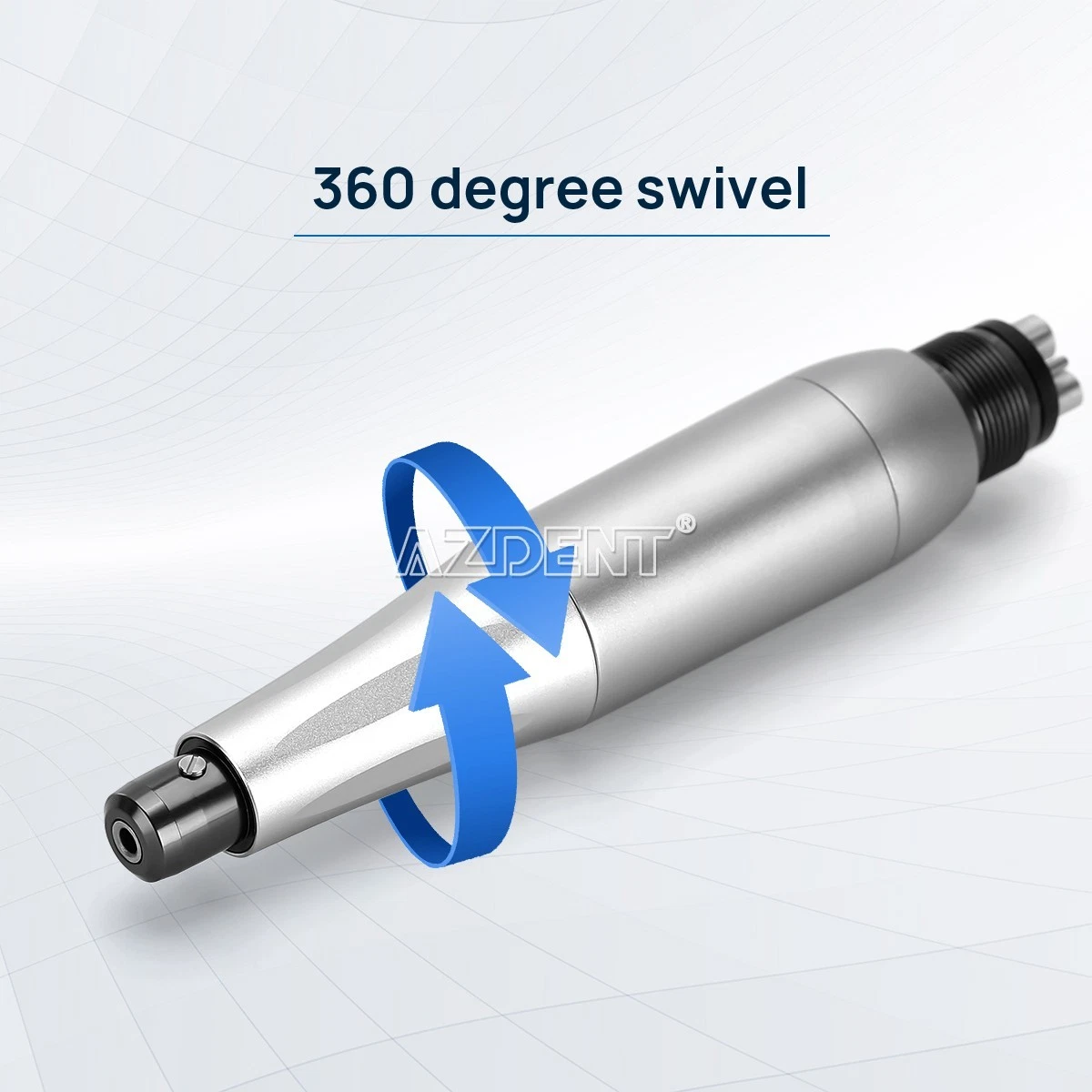 AZDENT DENTAL CORDLESS HYGIENE PROPHY POLISHING HANDPIECE AIR MOTOR 360° SWIVEL