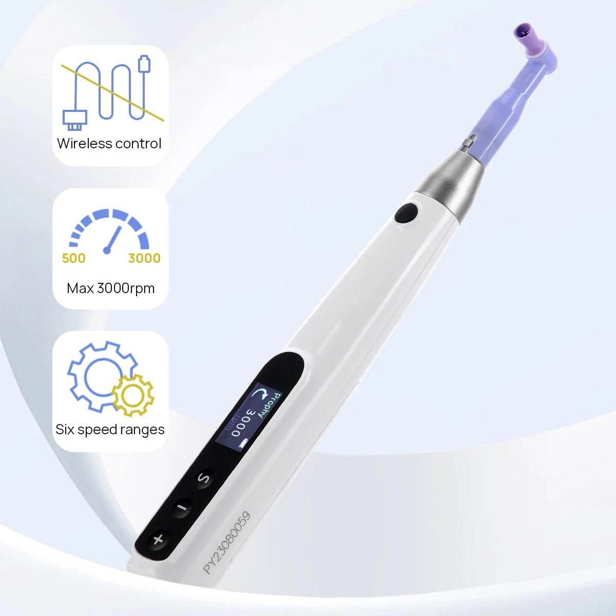 AZDENT DENTAL CORDLESS WIRELESS HYGIENE PROPHY POLISHING HANDPIECE 360° SWIVEL