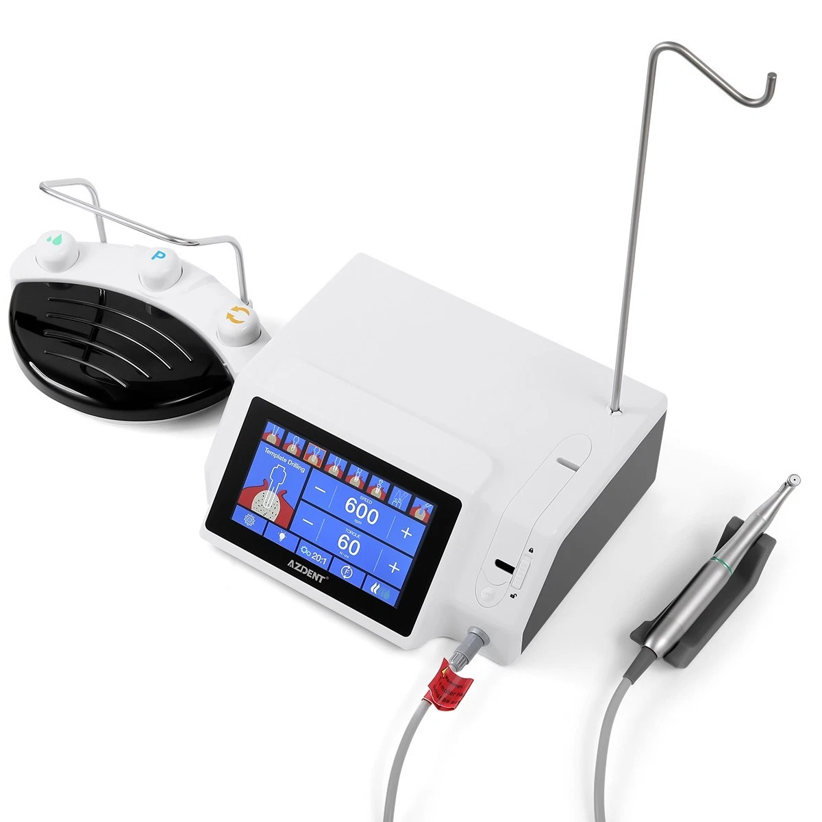 AZDENT DENTAL 20°SURGICAL IMPLANT HANDPIECE /1:5 FIBER OPTIC/LED IMPLANT SURGICAL MOTOR