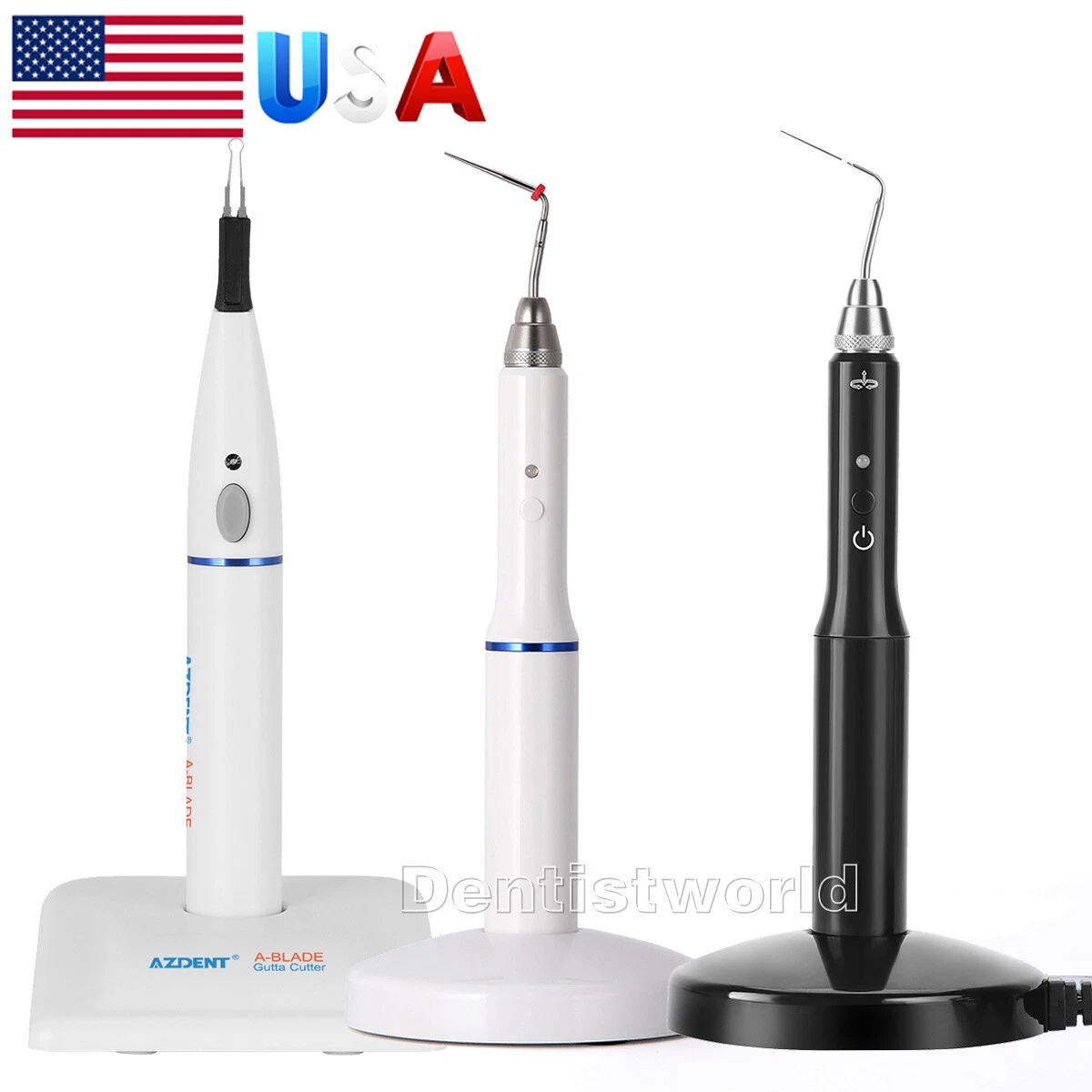 AZDENT DENTAL ENDO OBTURATION SYSTEM GUTTER CUTTER HEATED PEN /GUTTA PERCHA GUM CUTTER