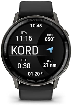 GARMIN D2 AIR X15 AVIATOR SMARTWATCH WITH GPS, AVIATION WEATHER, HEALTH FEATURES, BLACK BAND