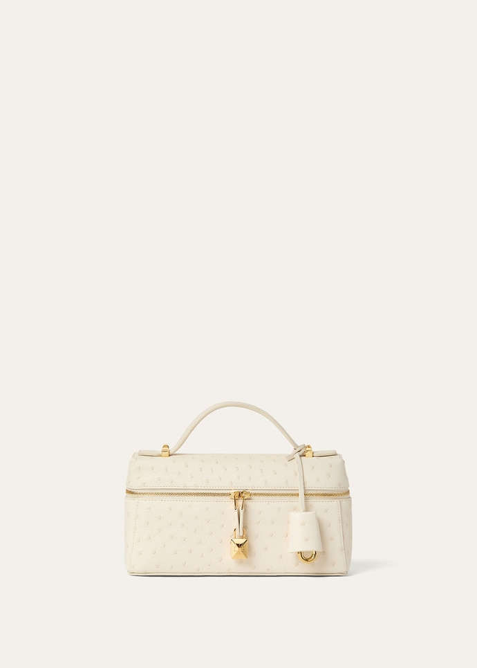 LORO PIANA EXTRA BAG L23  OSTRICH LEATHER