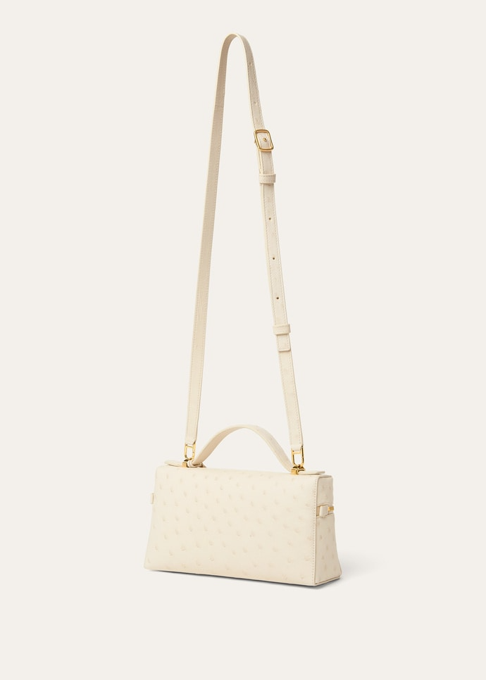 LORO PIANA EXTRA BAG L23  OSTRICH LEATHER