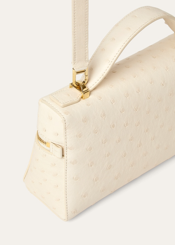 LORO PIANA EXTRA BAG L23  OSTRICH LEATHER