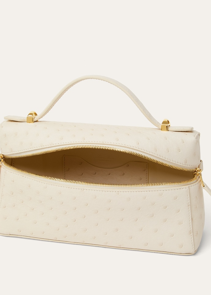 LORO PIANA EXTRA BAG L23  OSTRICH LEATHER