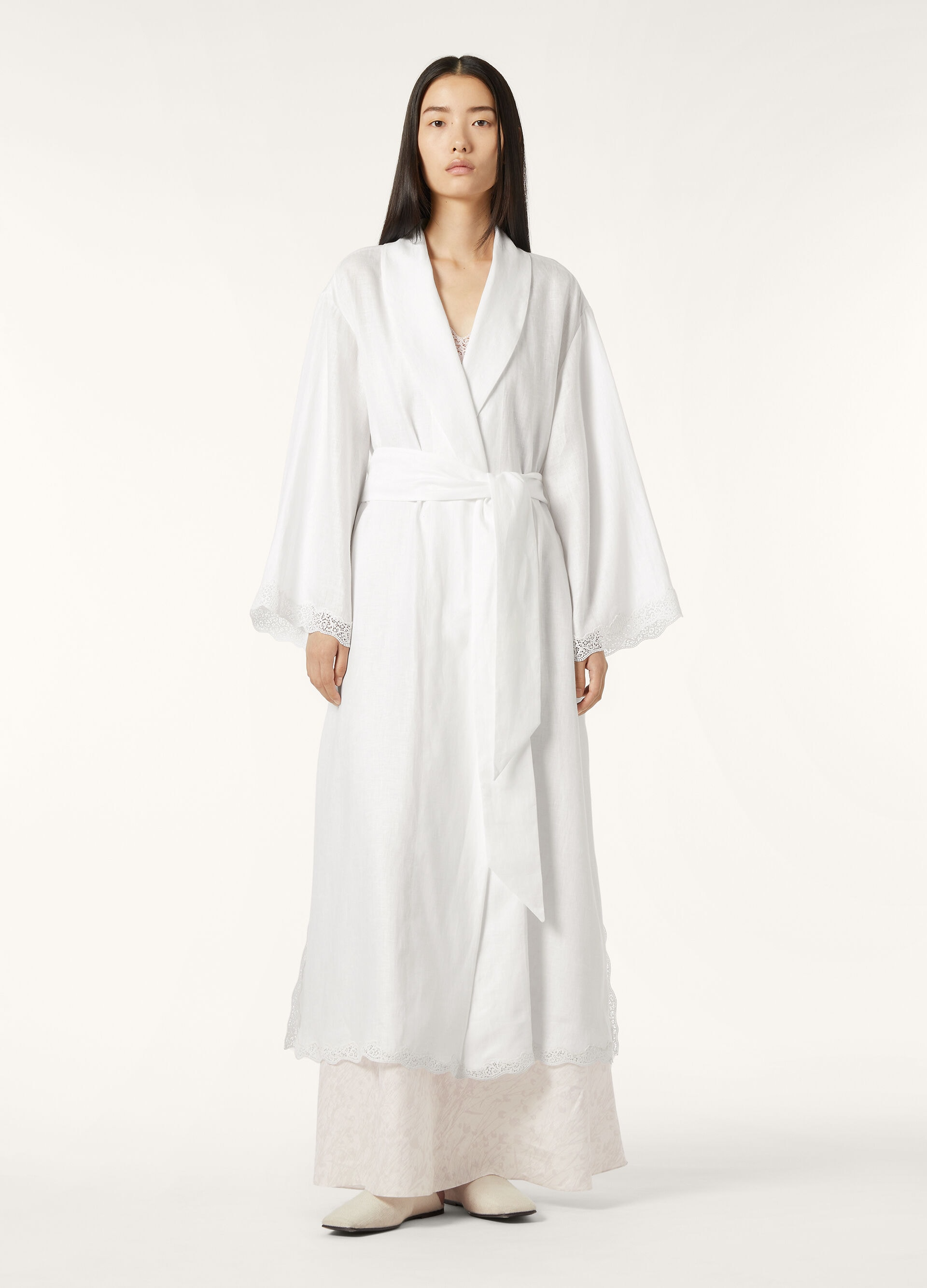 LORO PIANA BRAXTON ROBE  LINEN