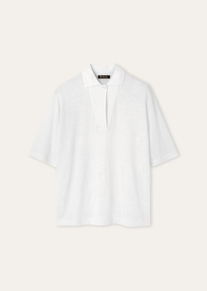 LORO PIANA GARGANO POLO SHIRT  LINEN