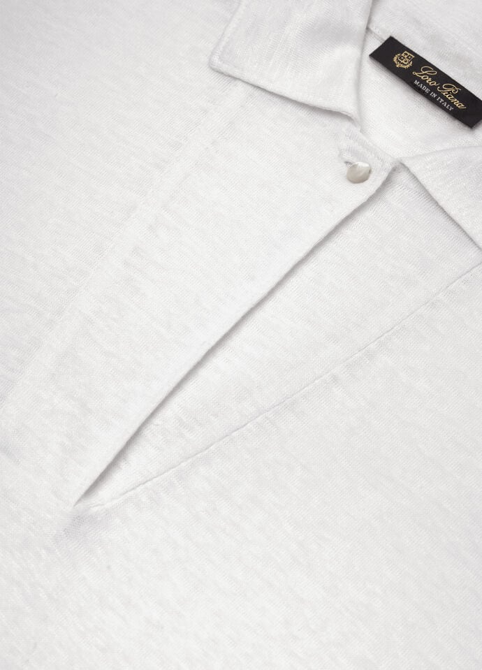 LORO PIANA GARGANO POLO SHIRT  LINEN