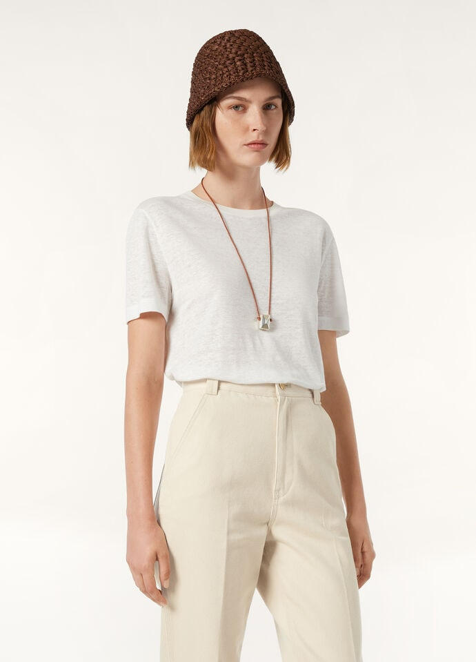 LORO PIANA GARGANO T-SHIRT  LINEN