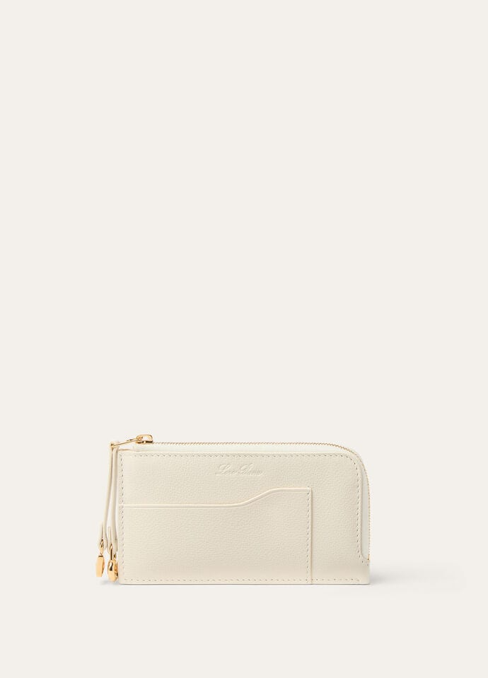 LORO PIANA EXTRA ZIP POUCH  CALFSKIN