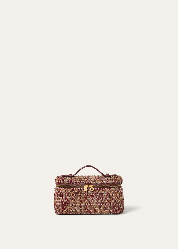 LORO PIANA EXTRA POCKET L19  VIRGIN WOOL BOUCLE JACQARD/GLAZED MOKA/SUN GOLD