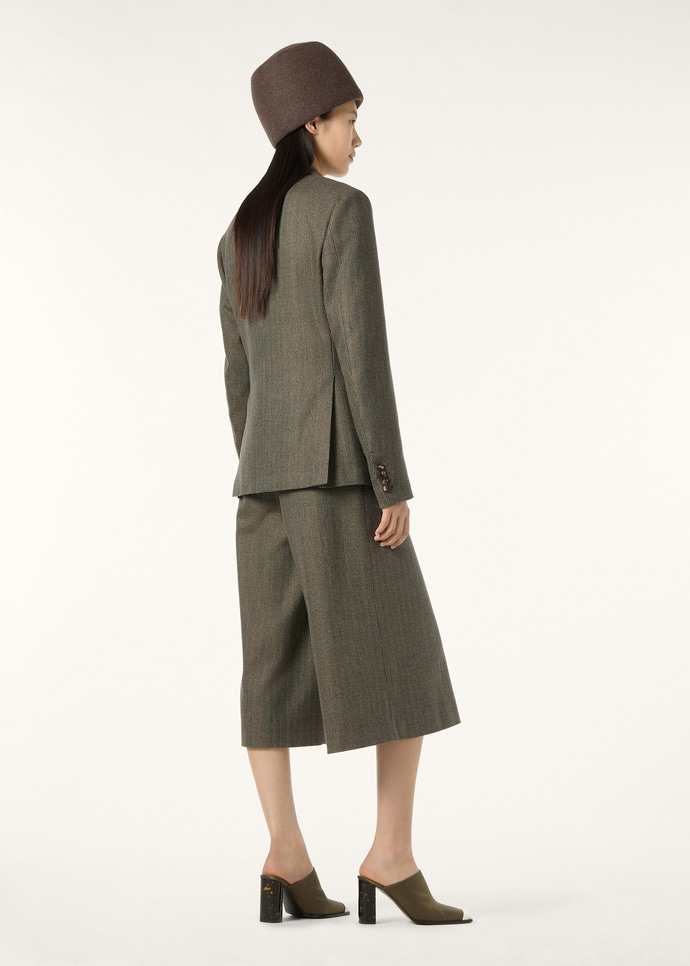 LORO PIANA HEDLAND BLAZER  SILK GREEN MICRO JACQUARD