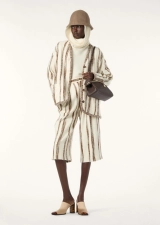 LORO PIANA ALBION SHORT TROUSERS  SILK, CASHMERE, WOOL