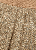 LORO PIANA MAGNOLIA SKIRT  CASHMERE, SILK, COTTON GREEN CARAMEL CLAY