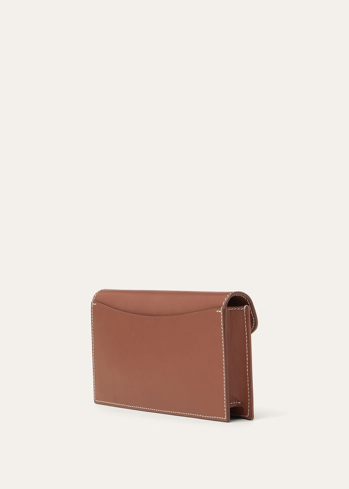 LORO PIANA EXTRA POCHETTE  COTTON, LINEN NATURAL/CARAMEL SUGAR/SUN GOLD