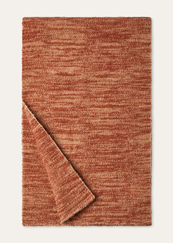 LORO PIANA SUNSET SCARF  CASHMERE, SILK, VIRGIN WOOL RUST/BEIGE/GOLD