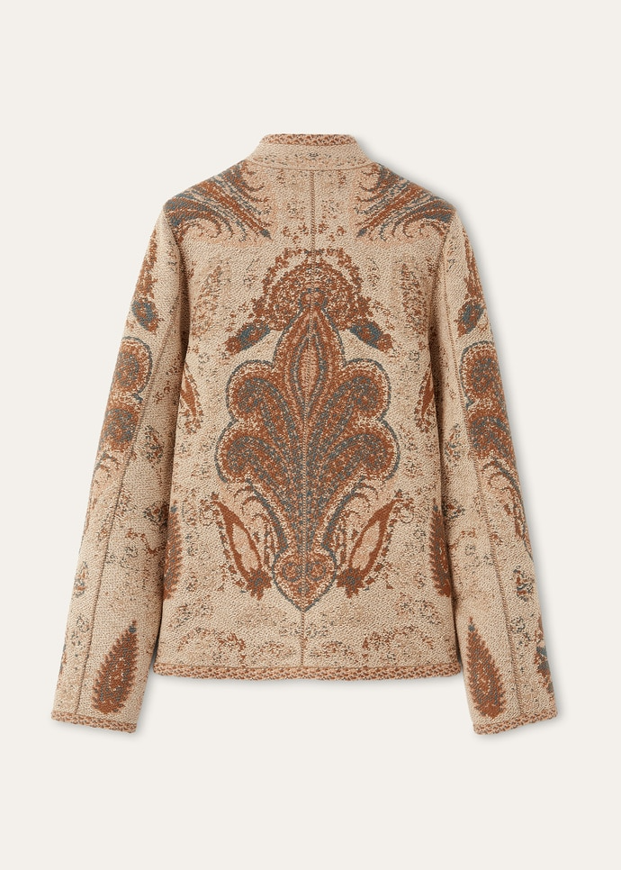 LORO PIANA MAGNOLIA JACKET  CASHMERE, COTTON, SILK PINK CARAMEL CLAY