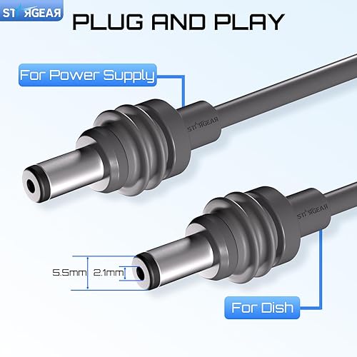 STARLINK STARGEAR 6.5FT 20AWG STARLINK MINI DC POWER CABLE REPLACEMENT OUTDOOR STARLINK ACCESSORY