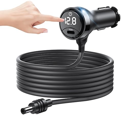 STARLINK MINI DC CABLE WITH SWITCH 16AWG WATERPROOF CAR CHARGER 12V-48V USB C PD 30W 10FT