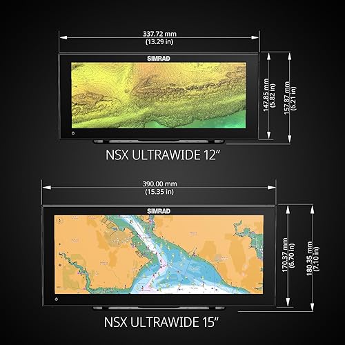 SIMRAD NSX ULTRAWIDE 3012UW 12 SMART CHARTPLOTTER FISHFINDER MFD WITH ACTIVE IMAGING TRANSDUCER