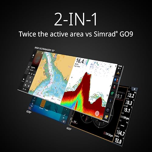 SIMRAD NSX ULTRAWIDE 3012UW 12 SMART CHARTPLOTTER FISHFINDER MFD WITH ACTIVE IMAGING TRANSDUCER