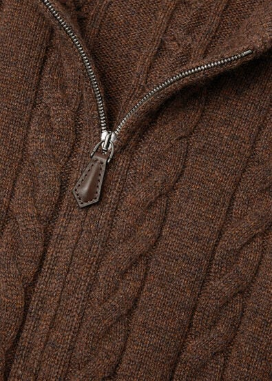 LORO PIANA CEDAR CARDIGAN  CASHMERE APPLE CRISP MELANGE