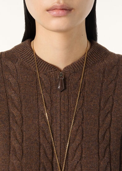 LORO PIANA CEDAR CARDIGAN  CASHMERE APPLE CRISP MELANGE