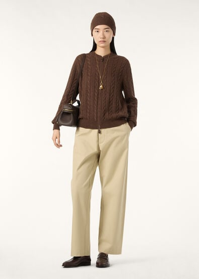 LORO PIANA CEDAR CARDIGAN  CASHMERE APPLE CRISP MELANGE