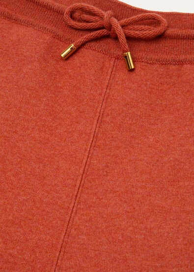 LORO PIANA RIO BODRO TROUSERS  JERSEY NOVALIS CARROT CREAM MELANGE