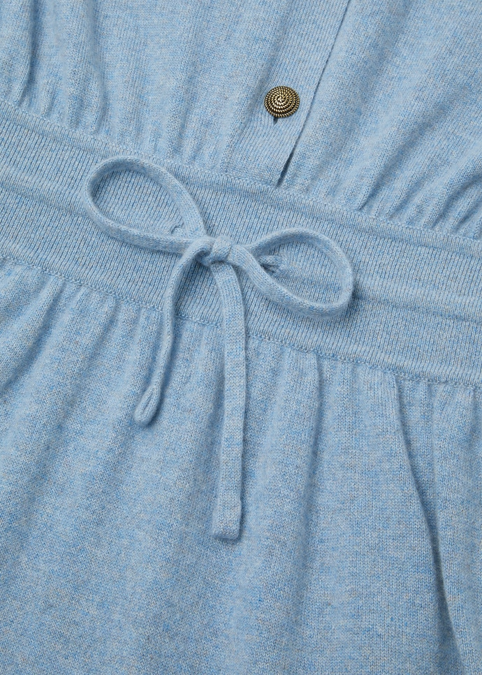 LORO PIANA CLASSIC JUMPSUIT  BABY CASHMERE AIRY SKY MELANGE