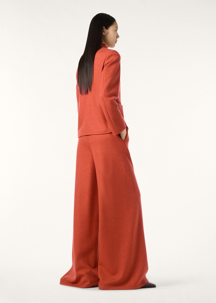 LORO PIANA MINI SPAGNA JACKET  JERSEY NOVALIS CARROT CREAM MELANGE