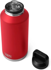YETI RAMBLER 64 OZ STAINLESS STEEL VACUUM INSULATED BOTTLE LEAKPROOF WITH CHUG CAP RED