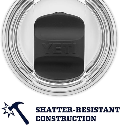 YETI RAMBLER 30 OZ BLACK STAINLESS STEEL VACUUM INSULATED TUMBLER WITH MAGSLIDER LID