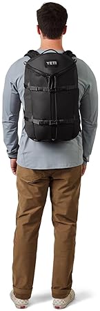 YETI RANCHERO 27L BACKPACK DURABLE ALL-DAY UTILITY PACK, STRUCTURED DESIGN, BLACK