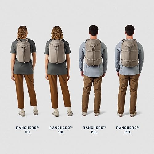 YETI RANCHERO 27L BACKPACK DURABLE ALL-DAY UTILITY PACK, STRUCTURED DESIGN, BLACK