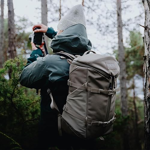 YETI RANCHERO 27L BACKPACK DURABLE ALL-DAY UTILITY PACK, STRUCTURED DESIGN, BLACK