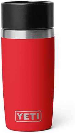 YETI RAMBLER 12 OZ STAINLESS STEEL TRAVEL BOTTLE, VACUUM INSULATED, LEAKPROOF COMMUTER CAP, RED