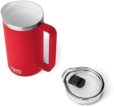 YETI RAMBLER 34 OZ VACUUM INSULATED STAINLESS STEEL PITCHER WITH MAGSLIDER LID IN RESCUE RED