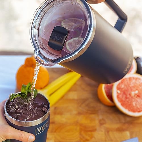 YETI RAMBLER 64 OZ NAVY PITCHER VACUUM INSULATED STAINLESS STEEL WITH MAGSLIDER LID
