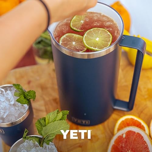 YETI RAMBLER 64 OZ NAVY PITCHER VACUUM INSULATED STAINLESS STEEL WITH MAGSLIDER LID