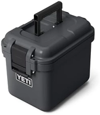 YETI LOADOUT 15 WATERPROOF GOBOX DIVIDED CARGO CASE DRY BOX CAMERA FISHING TACKLE CHARCOAL