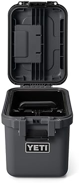 YETI LOADOUT 15 WATERPROOF GOBOX DIVIDED CARGO CASE DRY BOX CAMERA FISHING TACKLE CHARCOAL