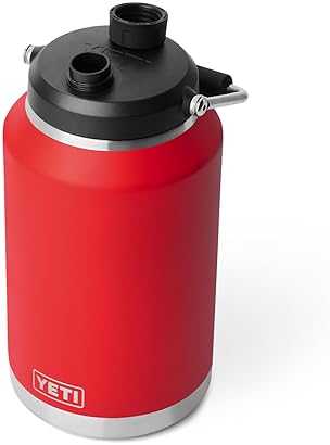 YETI RAMBLER 2.0 GALLON JUG - VACUUM INSULATED, LEAKPROOF STAINLESS STEEL WITH MAGCAP, RED