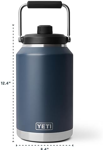 YETI RAMBLER 2.0 GALLON JUG - VACUUM INSULATED, LEAKPROOF STAINLESS STEEL WITH MAGCAP, RED