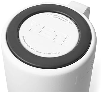 YETI RAMBLER 34 OZ WHITE FRENCH PRESS COFFEE MAKER WITH GROUNDSCONTROL FILTER DURABLE DESIGN