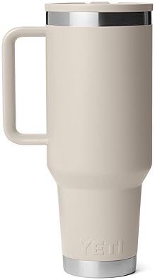 YETI RAMBLER 40 OZ STAINLESS STEEL TRAVEL MUG WITH FLIP STRAW LID VACUUM INSULATED LEAKPROOF